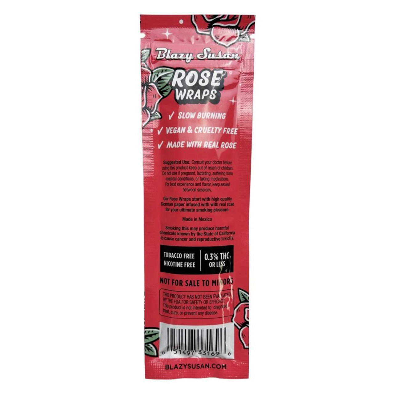 Blazy Susan® - Rose Petal Hemp Wraps (2pk) - Display of 25