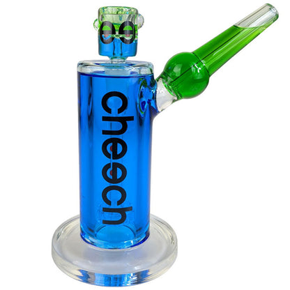 Cheech Glass - Glycerin Double Bubbler Water Pipe - with 14M Bowl & 4mm Banger