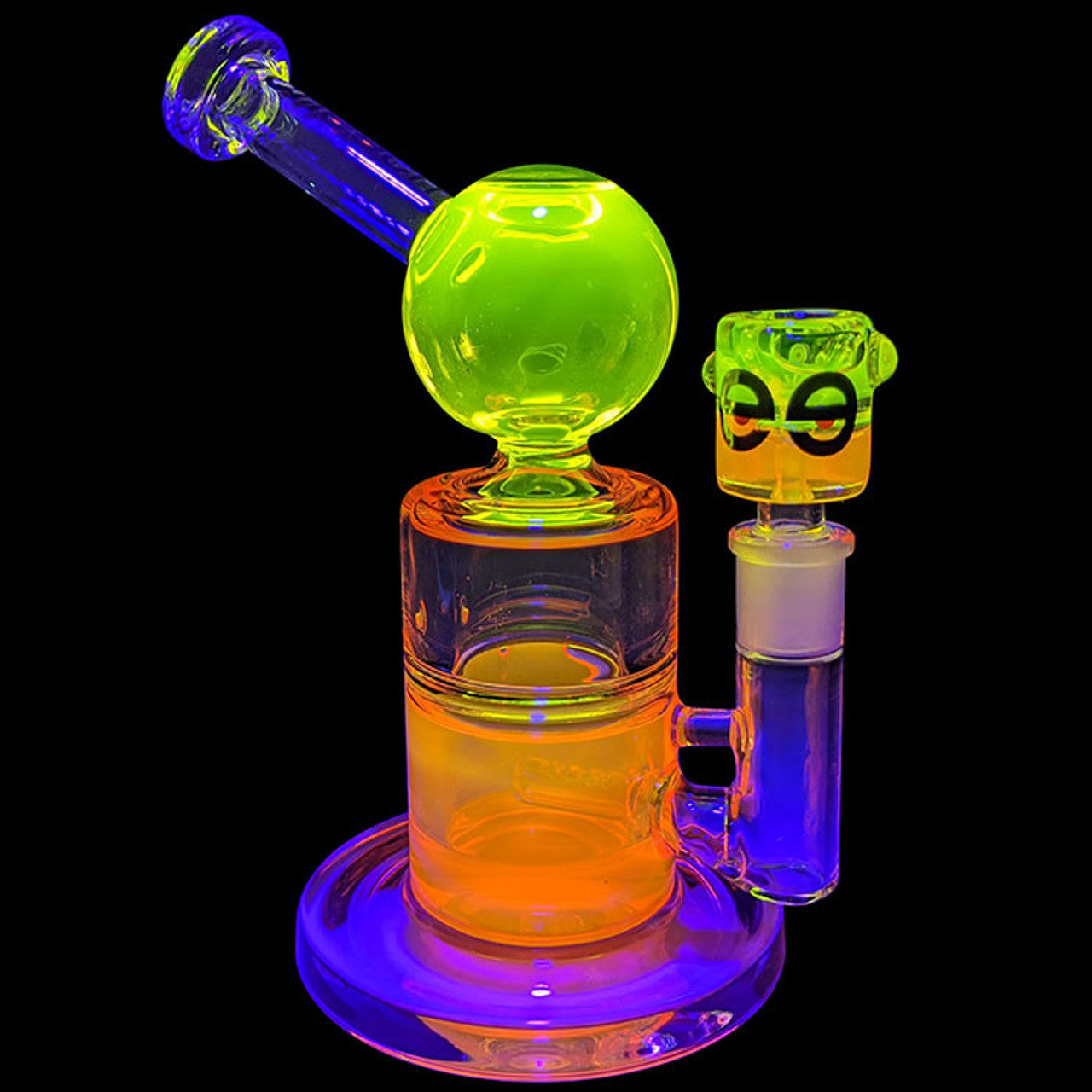 Cheech Glass - Glycerin Triple Water Pipe - with 14M Matching Bowl