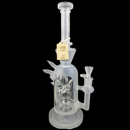 Cheech Glass - 13" Sand Blasted Crystaliono Water Pipe - with 14M Bowl