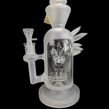 Cheech Glass - 13" Sand Blasted Crystaliono Water Pipe - with 14M Bowl