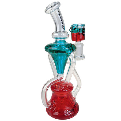 Cheech Glass - Double Color Glycerin Recycler Water Pipe - with 14M Bowl