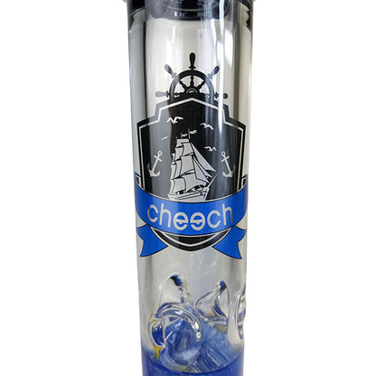 Cheech Glass - 14" Shark Attack Water Pipe - Blue - with 14M Fishy Bowl