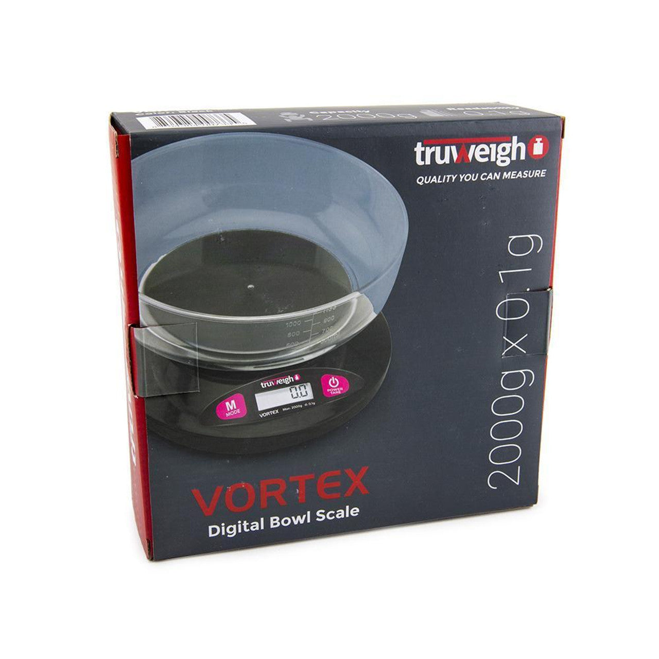 Truweigh - Vortex Digital Bowl Scale - 2000g X 0.1g