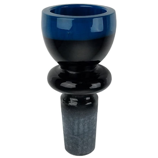 14M Assorted Color Rim Black Tube Bowl - Single