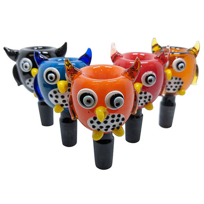 Assorted Owl Black Tube Bowl 14M