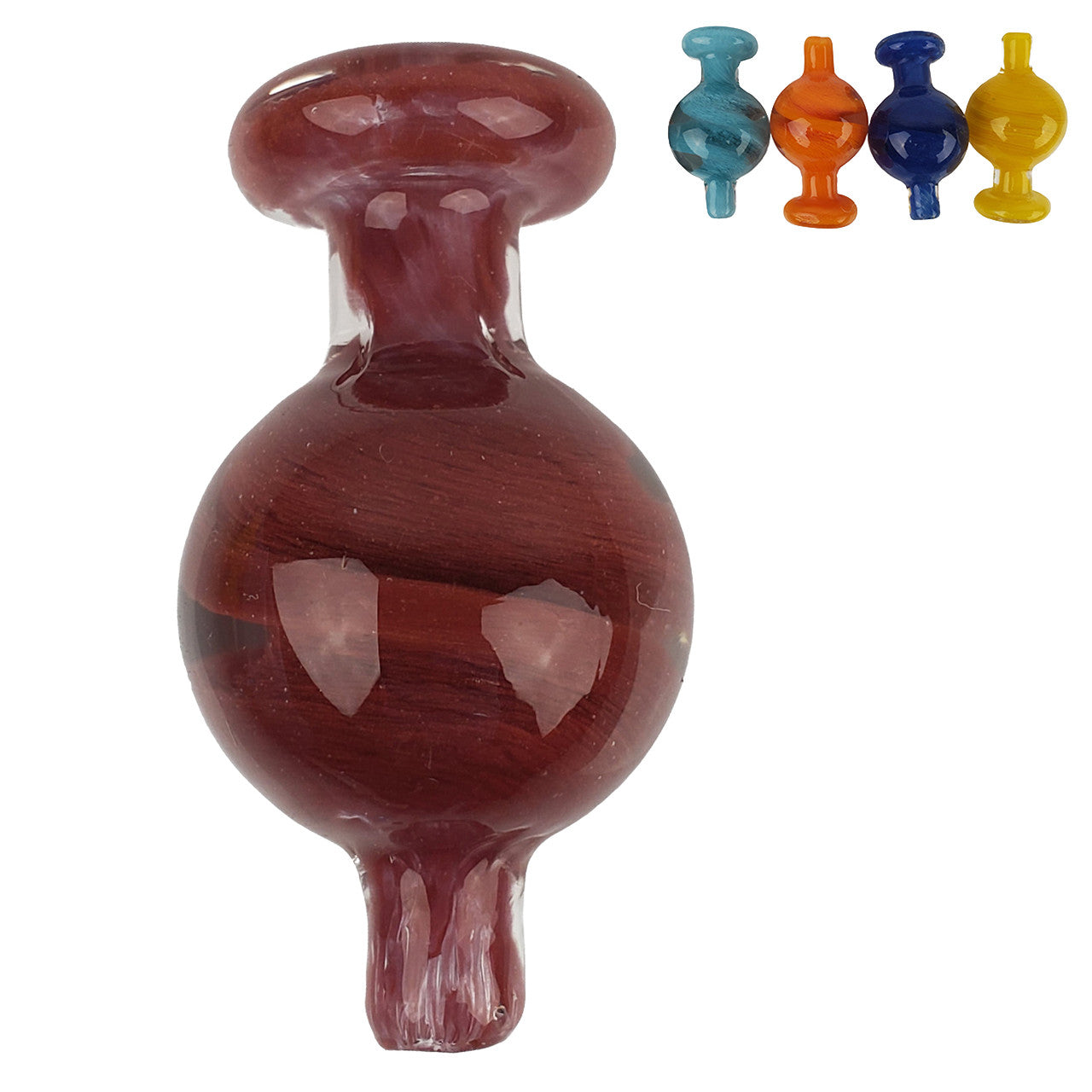 Marble Swirl Bubble Carb Cap - Single Assorted