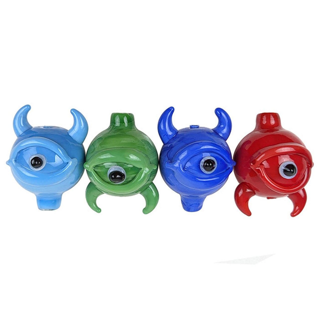 Double Horn Monster Eye Assorted Carb Cap - Single