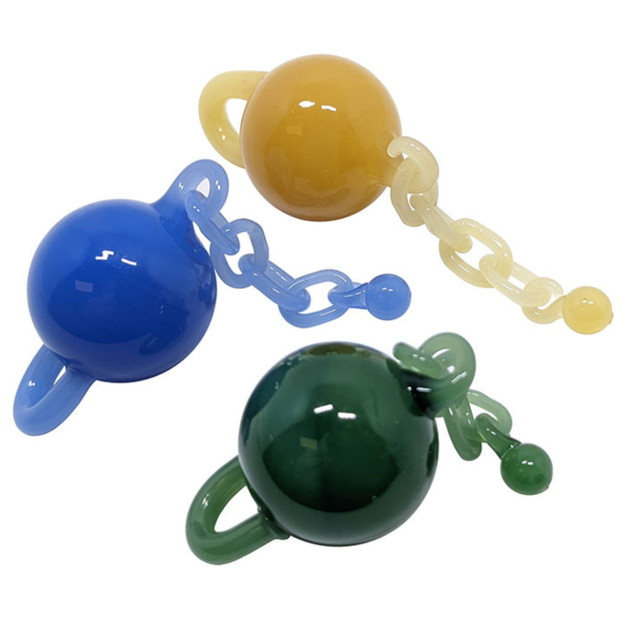 Assorted Color Ball and Chain Carb Cap - Single