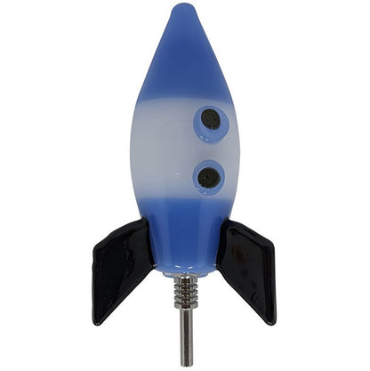 4" Rocket Ship Nectar Pipe - with 10mm Stainless Steel Tip