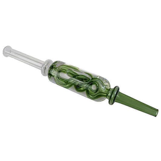 8" Glycerin Helix Design Nectar Pipe