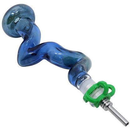 4" Kinky Nectar Collector with 10M Stainless Steel Tip