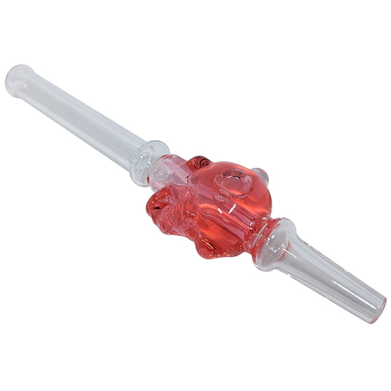 6.5" Glycerin Skull Nectar Straw