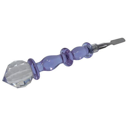 6.5" Stainless Steel Assorted Crystal Ball Dabber