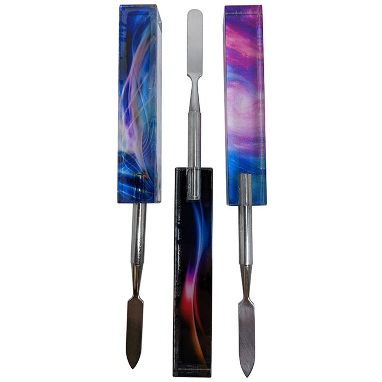 6" Stainless Steel Resin Block Handle Dabber