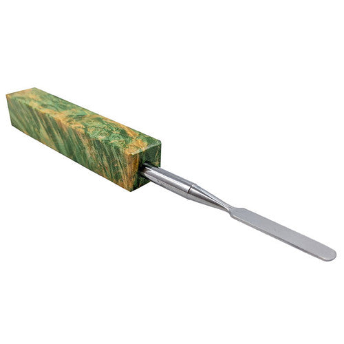 6" Full Stabwood Style Handle Stainless Steel Dabber - Single