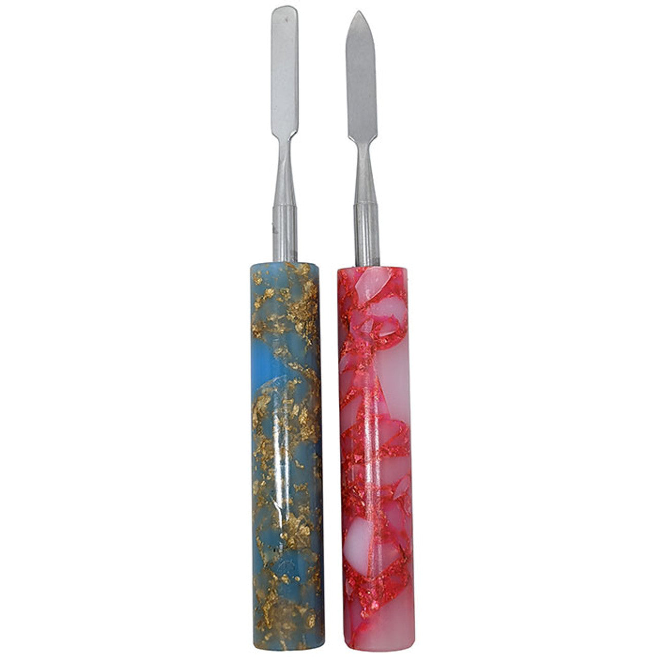 6" Assorted Resin Handle Stainless Steel Dabber