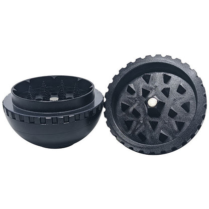 2.4" 4 Part Spinning Pinecone Grinder with Cone Loader