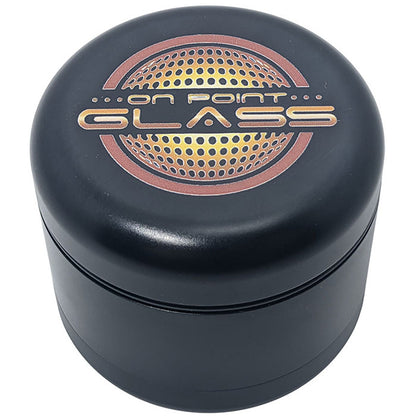 On Point Glass - 2.2" 4 Part Aluminum Grinder - Black