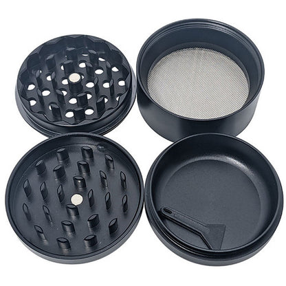 On Point Glass - 2.2" 4 Part Aluminum Grinder - Black