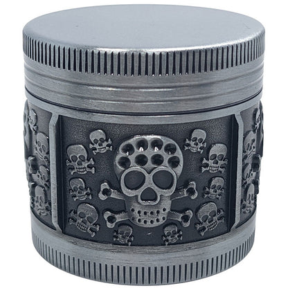 1.6" 4 Part Zinc Alloy Skull Grinder - Assorted