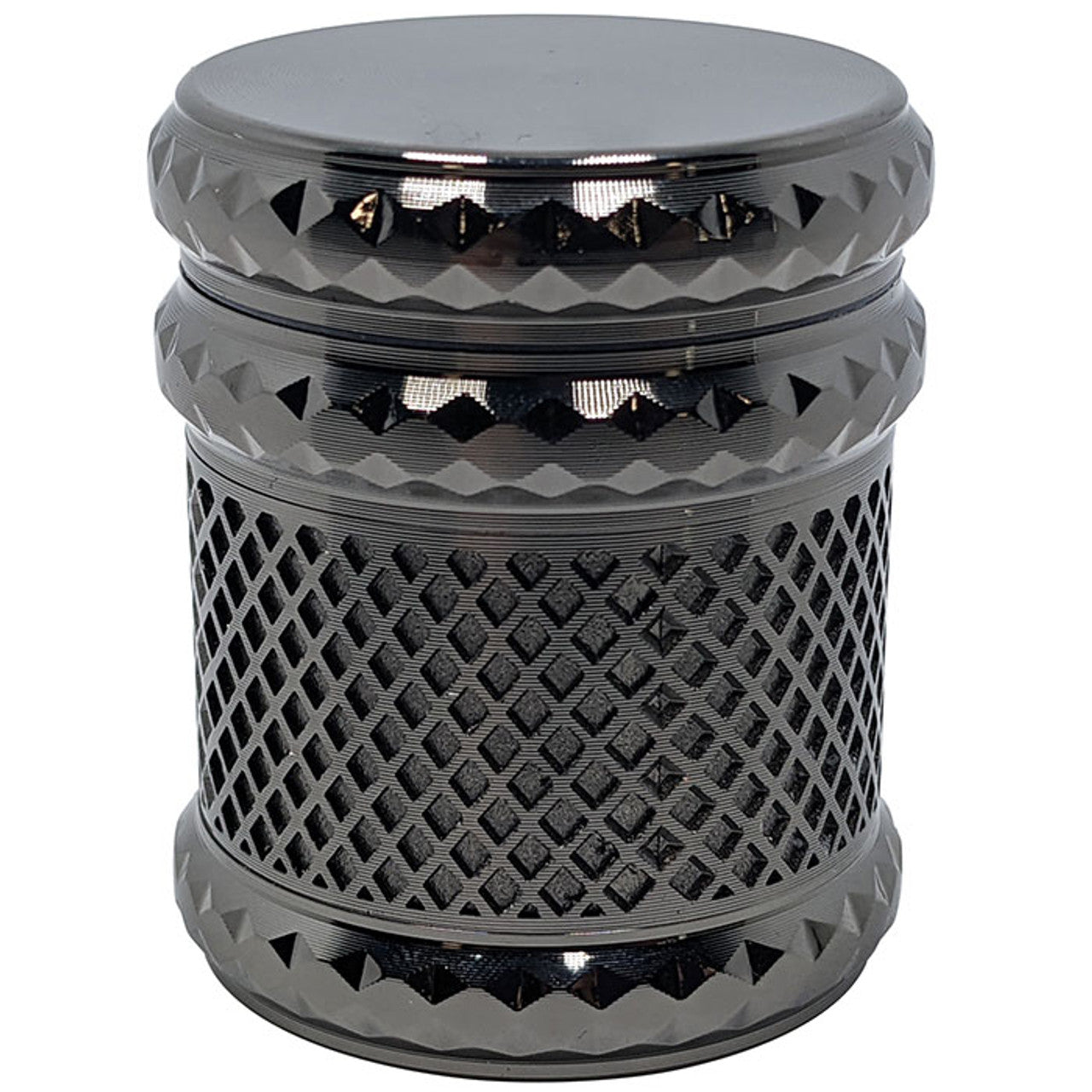 1.7" 4Part Zinc Alloy Gem Accent Grid Grinder - ASSTD