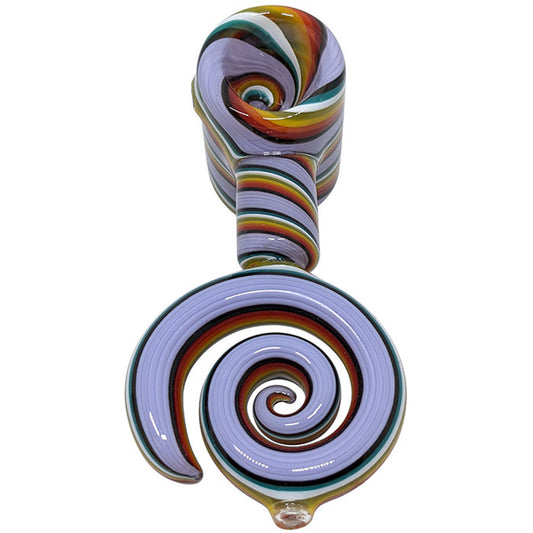 4.3" Full Reversal Spiral Handle Spoon Hand Pipe