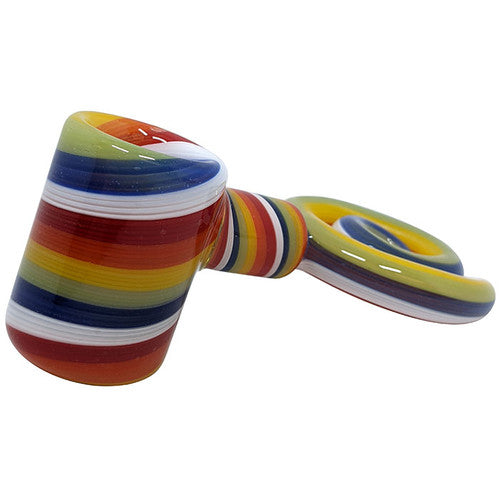 4.3" Full Reversal Spiral Handle Spoon Hand Pipe