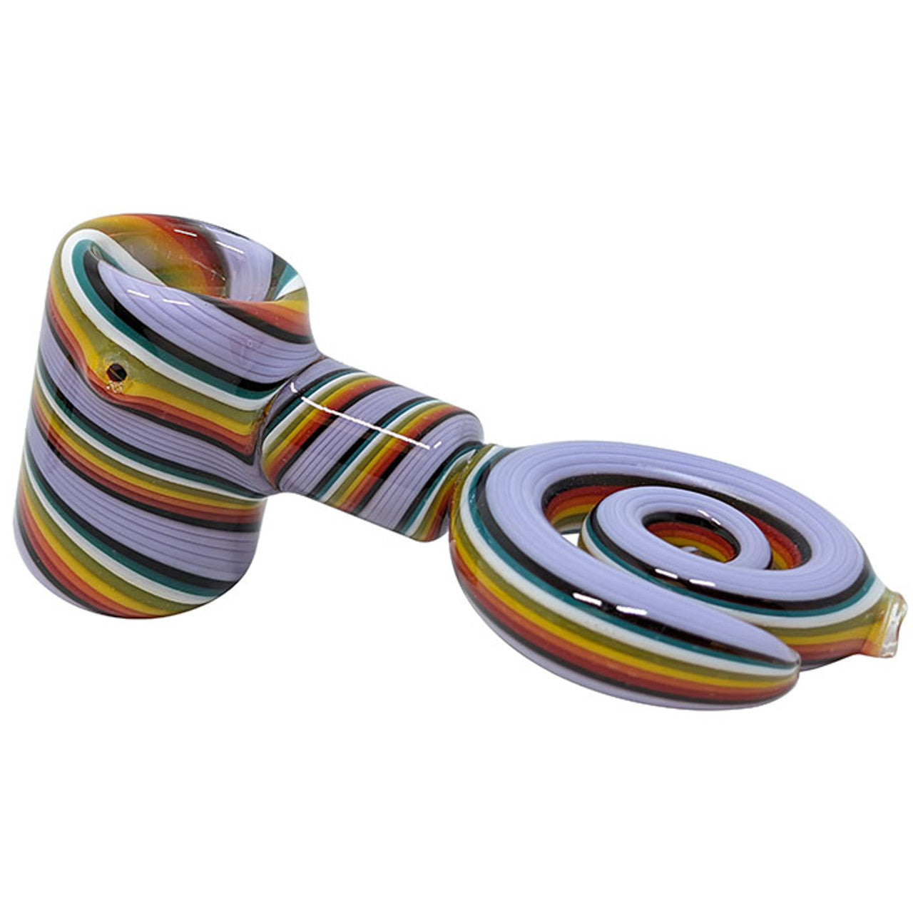 4.3" Full Reversal Spiral Handle Spoon Hand Pipe