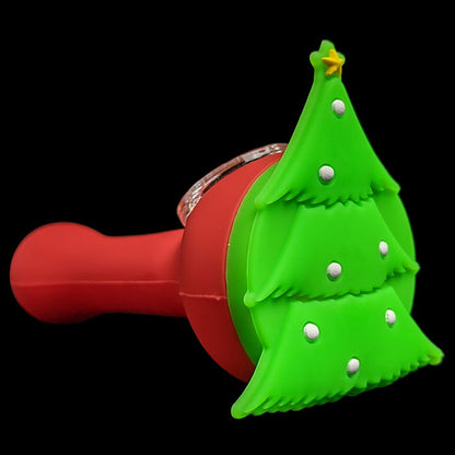 Silicone Xmas Tree Spoon Hand Pipe