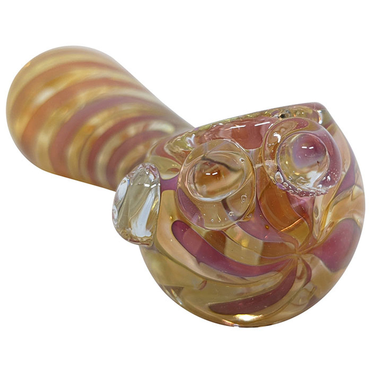 3" Fumed Swirl Work Spoon Hand Pipe