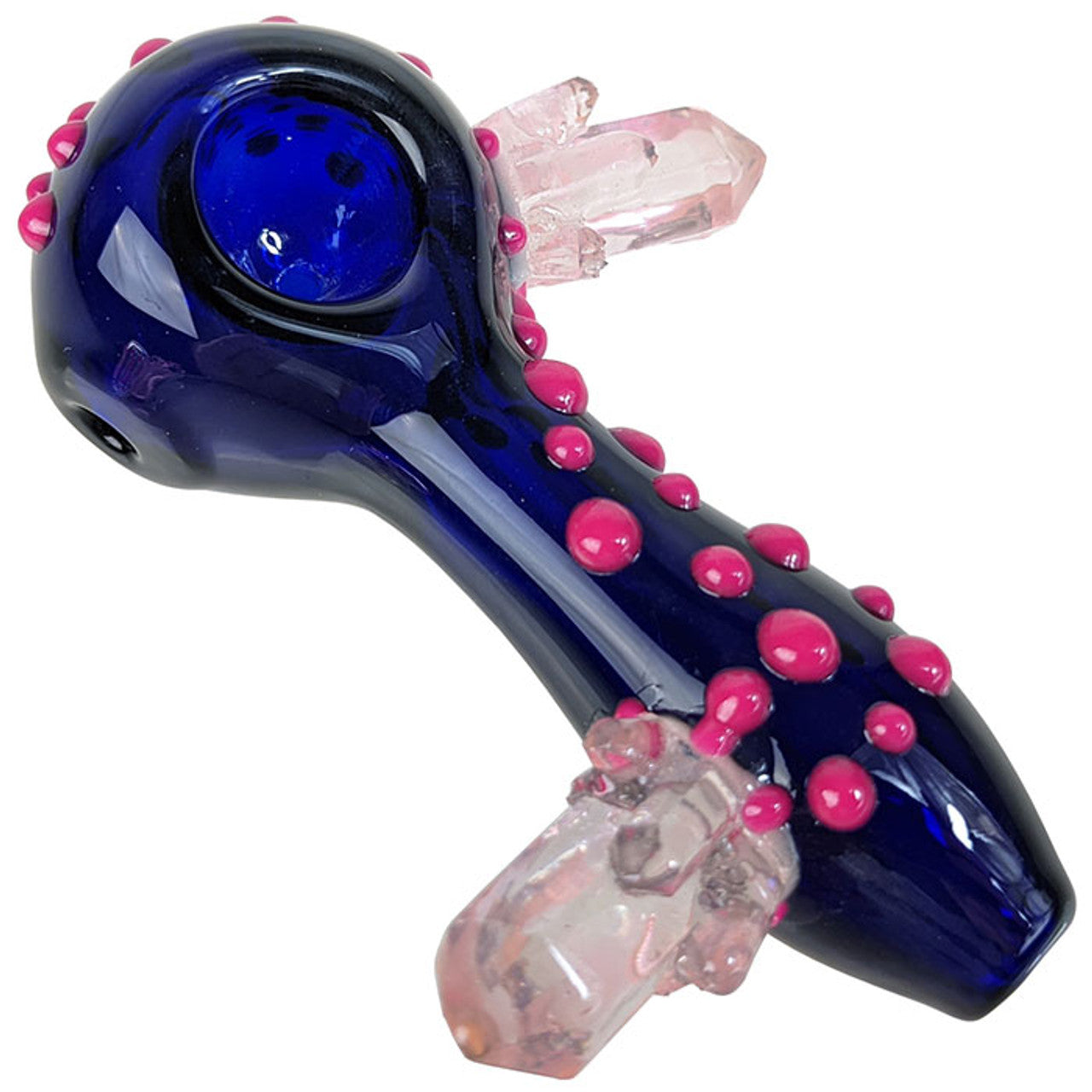 4" Crystal Cluster Spoon Hand Pipe