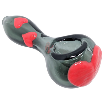 4" Hearts Spoon Hand Pipe