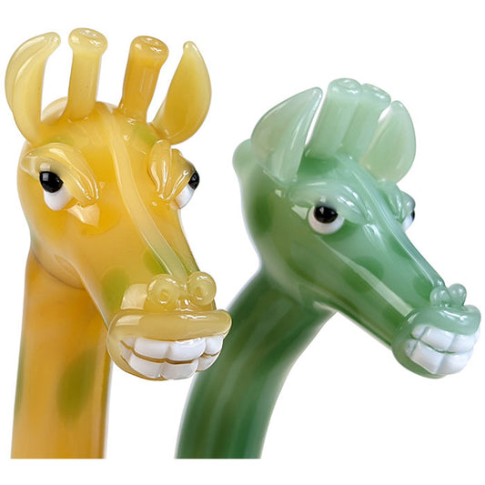 6.3" High Grade Giraffe Hand Pipe - 2 Pack