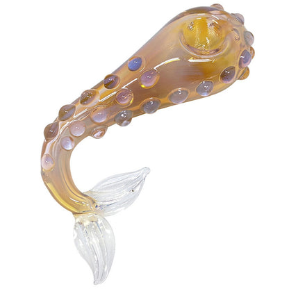 4" Assorted Color Mermaid Tail Hand Pipe