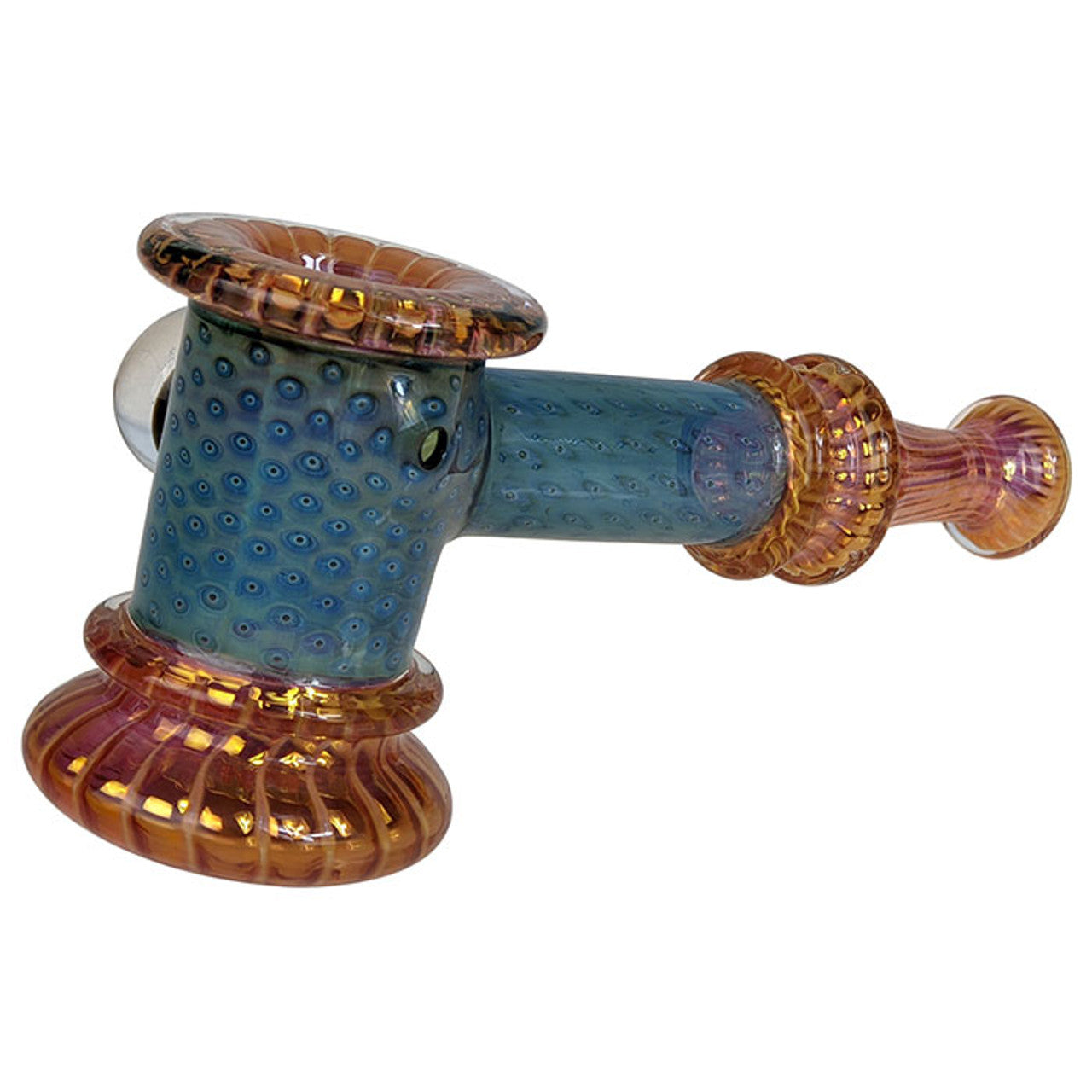 5.7" High Grade Fumed Dicro Hammer Bubbler Hand Pipe