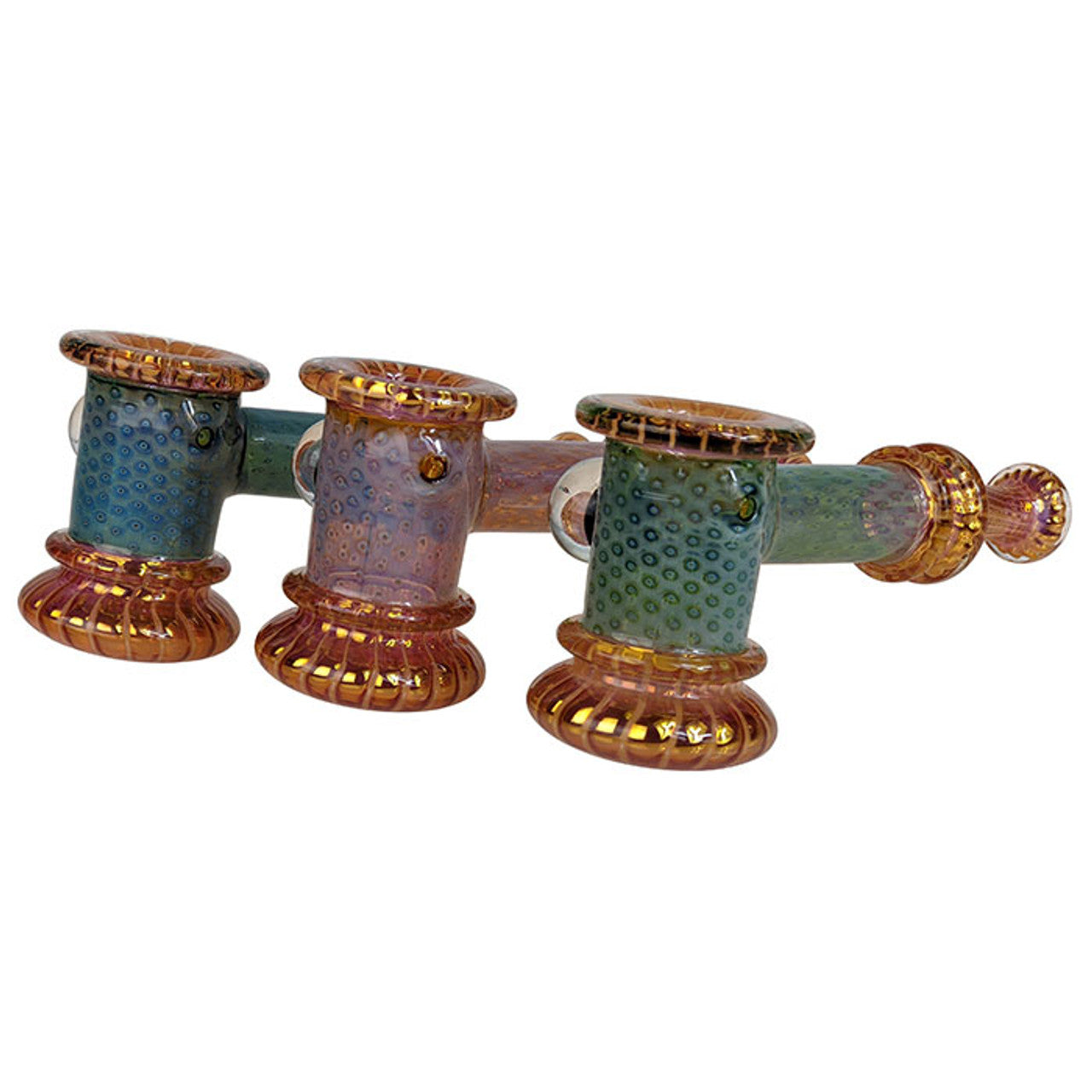 5.7" High Grade Fumed Dicro Hammer Bubbler Hand Pipe