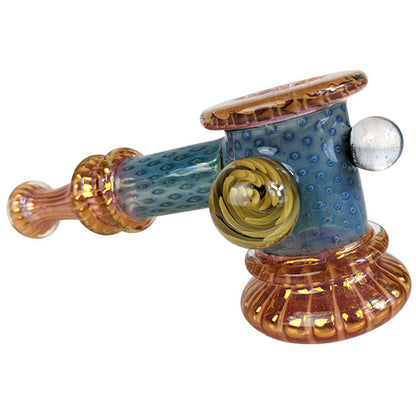 5.7" High Grade Fumed Water Trap Dicro Hammer Bubbler Hand Pipe