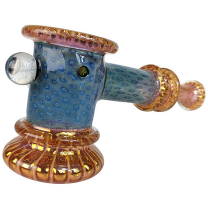 5.7" High Grade Fumed Water Trap Dicro Hammer Bubbler Hand Pipe