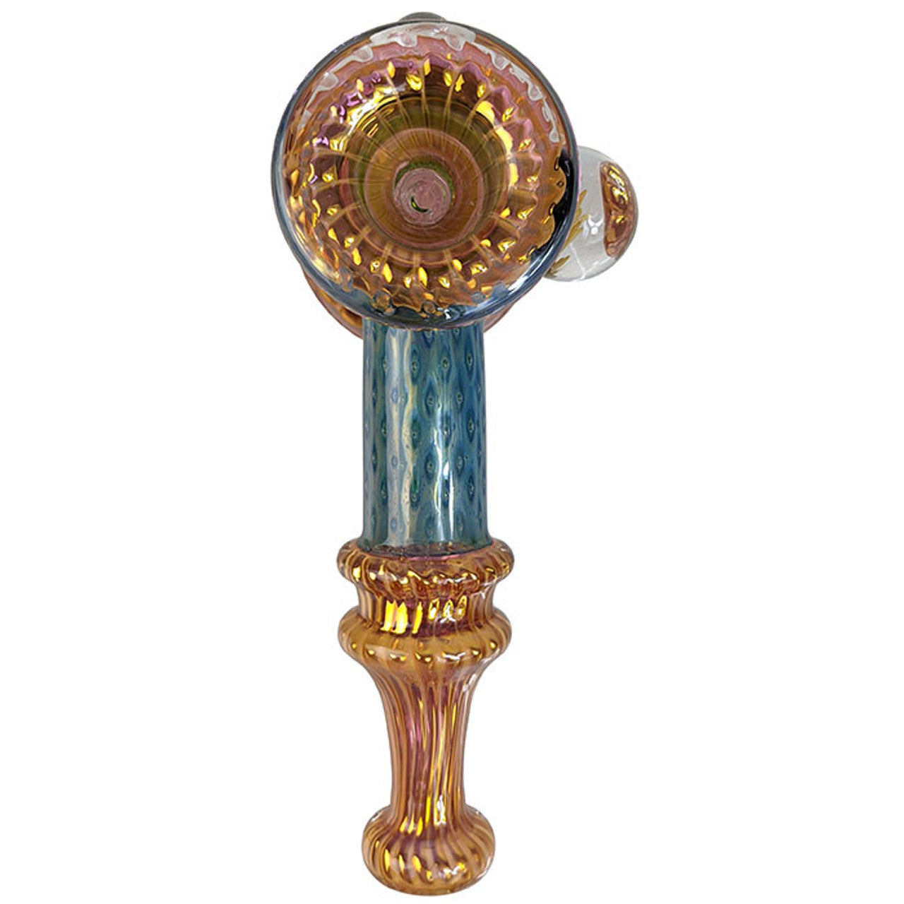 5.7" High Grade Fumed Water Trap Dicro Hammer Bubbler Hand Pipe