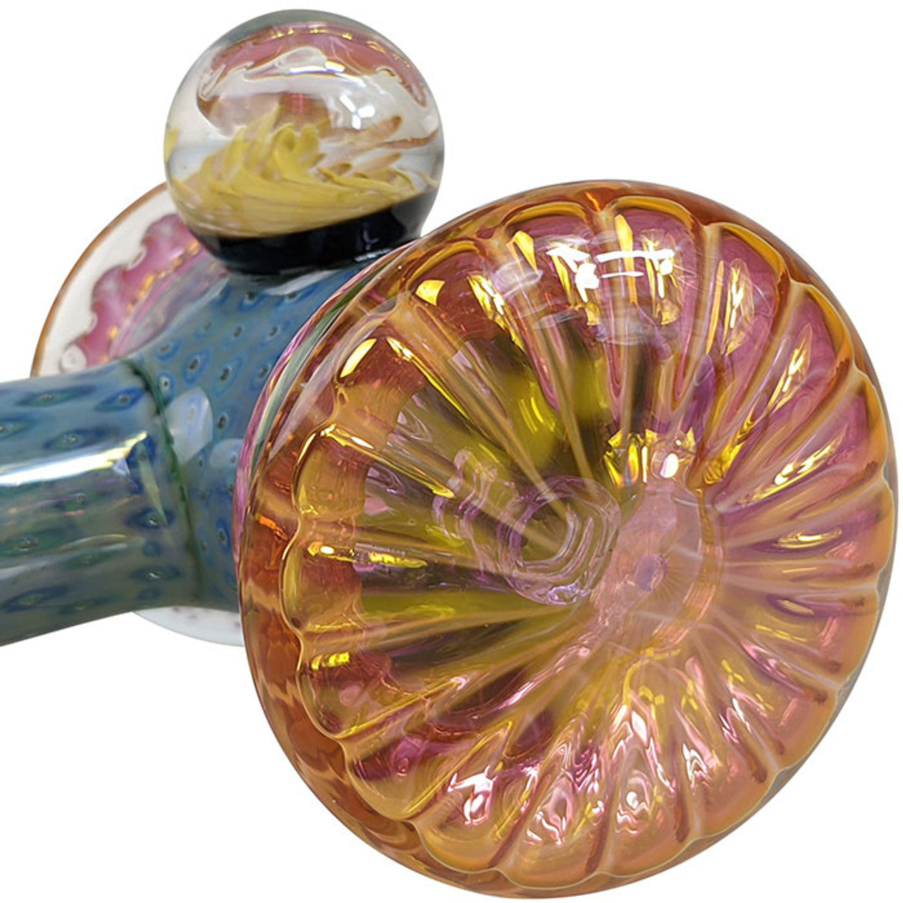 5.7" High Grade Fumed Water Trap Dicro Hammer Bubbler Hand Pipe