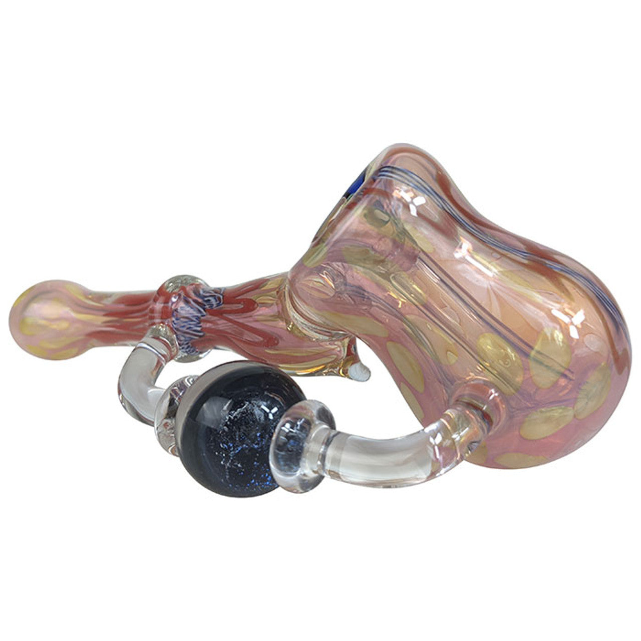 6" High Grade Dicro Handle Hammer Bubbler Hand Pipe