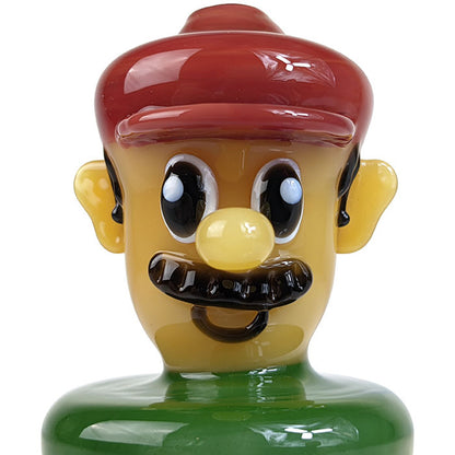 4" Green Pipe Man Novelty Hand Pipe