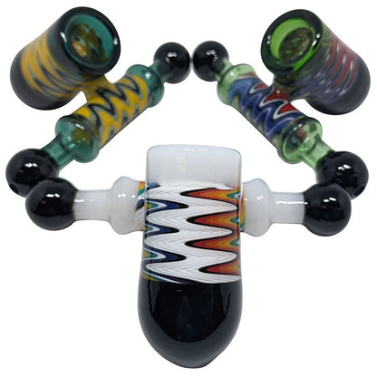 5" Wigwag Teamwork Bubbler Hand Pipe