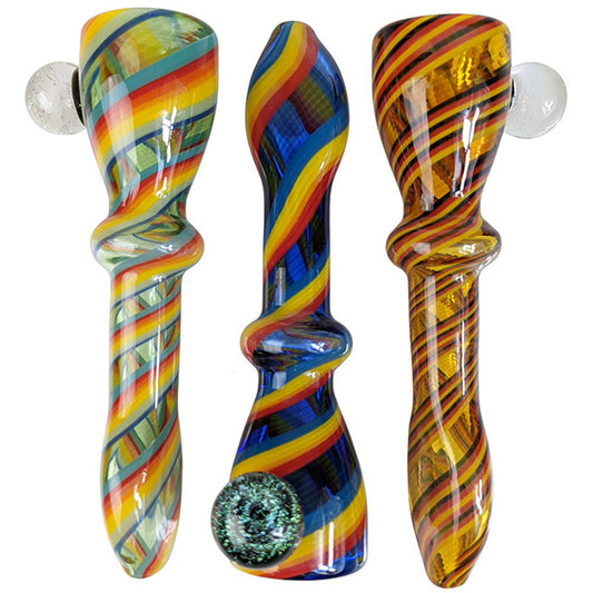 4" Ring Reversal Dicro Chillum Hand Pipe