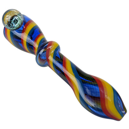 4" Ring Reversal Dicro Chillum Hand Pipe