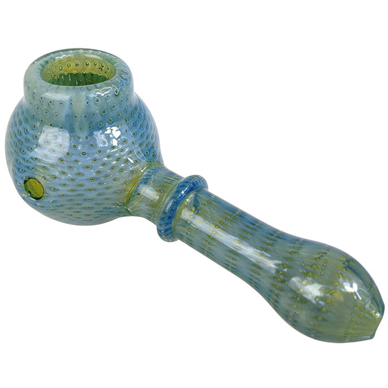 4.3" Big Bowl Silver Fumed Water Trap Spoon Hand Pipe