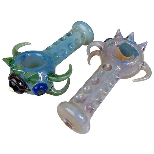 5" US Color Fumed Spikey Spoon Hand Pipe