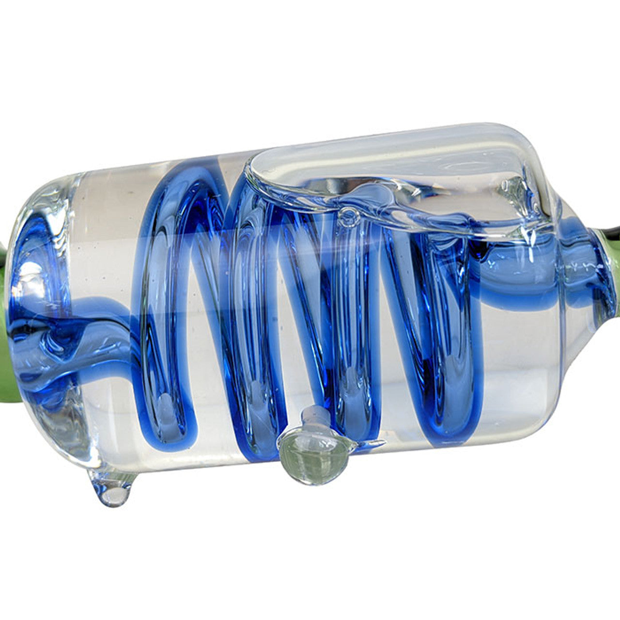 6.5" Glycerin Color Coil Sherlock Hand Pipe