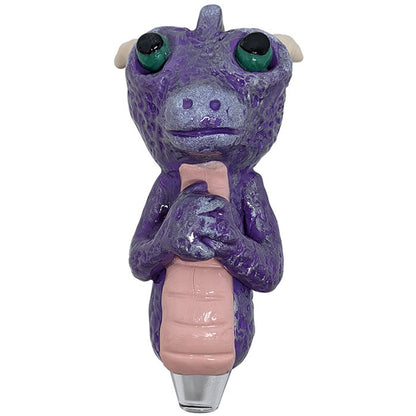 4.5" Clay Baby Dragon Hand Pipe